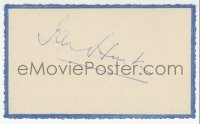 9s0777 IAN HUNTER signed 3x5 piece of paper 1940s it can be framed with a repro still!