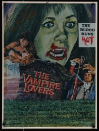 9s0358 INGRID PITT signed 12x16 REPRO poster 1990s great art for The Vampire Lovers!