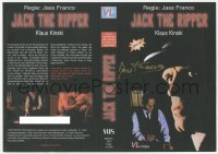 9s0374 JACK THE RIPPER signed Luxembourg VHS cover R1996 by Lina Romay AND director Jess Franco!