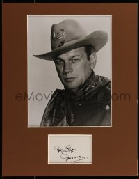 9s0308 JOSEPH COTTEN signed 3x4 piece of paper in 11x14 display 1993 ready to frame on your wall!