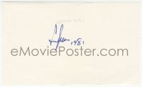 9s0463 LEW AYRES signed 3x6 note paper 1981 it can be framed & displayed with a repro still!