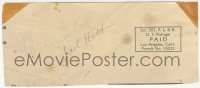 9s0577 MARY ASTOR/JACK HOLT signed 3x7 cut envelope 1930s it can be framed with a repro still!