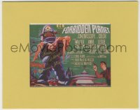 9s1182 FORBIDDEN PLANET signed 5x7 REPRO in 8x10 display 1998 by Anne Francis AND Warren Stevens!