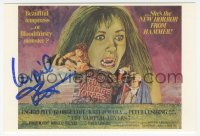 9s0652 INGRID PITT signed English postcard 1996 great British quad image from The Vampire Lovers!