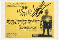 9s0653 INGRID PITT signed English postcard 1997 great British quad image from The Wicker Man!