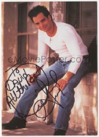 9s0659 RICHARD GRIECO signed postcard 1980s he signed the front AND the back, great portrait!