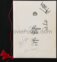 9s0451 PHANTOM OF THE OPERA signed stage play souvenir program book 1989 by Webber, Crawford & more!