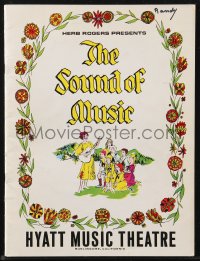 9s0455 SOUND OF MUSIC 24pg signed stage play souvenir program 1964 by Janet Blair & THREE others!