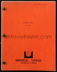 9s0014 AIRPORT 1975 revised final shooting draft script April 26, 1974, screenplay by Don Ingalls!