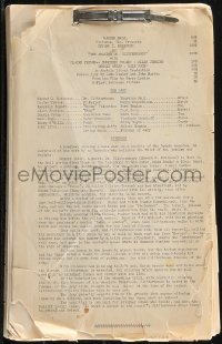 9s0018 AMAZING DR. CLITTERHOUSE continuity & dialogue script 1938 screenplay by John Huston & Wexley!