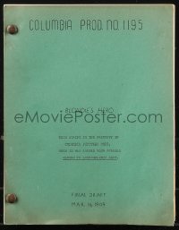 9s0032 BLONDIE'S HERO revised final draft script March 15, 1949, screenplay by Jack Henley