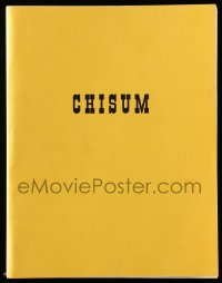 9s0050 CHISUM script 1960s John Wayne cowboy western screenplay by Andrew J. Fenady!