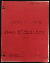9s0253 FANTASY ISLAND 2 TV first draft scripts 1978 written by Webster, Rowe, Whelpley & Heverly!