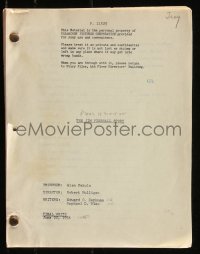 9s0084 FEAR STRIKES OUT revised final white draft script June 22, 1956, screenplay by Berkman & Blau