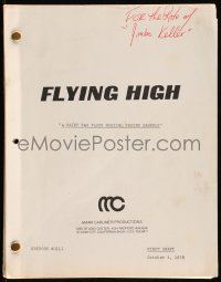 9s0088 FLYING HIGH TV revised first draft script October 4, 1978 Denny Miller's personal copy!