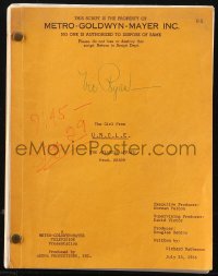 9s0098 GIRL FROM U.N.C.L.E. TV revised draft script July 25, 1966, Denny Miller's personal copy!