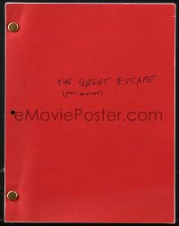 9s0100 GREAT ESCAPE script 1963 Walter Newman's original screenplay before it was changed!