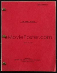 9s0101 GREAT IMPOSTOR final draft script March 21, 1960, screenplay by Liam O'Brien!