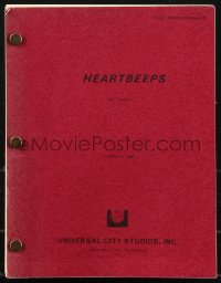 9s0111 HEARTBEEPS final draft script Mar 13, 1980, screenplay by John Hill, includes production art!