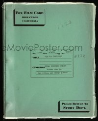 9s0118 IN OLD KENTUCKY final shooting draft script April 4, 1935, screenplay by Hellman & Lehman!