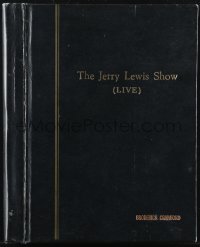 9s0122 JERRY LEWIS SHOW hardcover TV script October 24, 1963, Broderick Crawford's personal script!