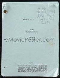 9s0126 KOJAK TV revised draft script September 21, 1989, screenplay by Tom Towler, Flowers for Matty