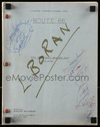 9s0184 ROUTE 66 final draft TV script March 5, 1963, screenplay by Stirling Silliphant!