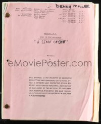 9s0136 MAGNUM, P.I. TV revised draft script Jul 22, 1983, Denny Miller's personal copy, Sense of Debt!