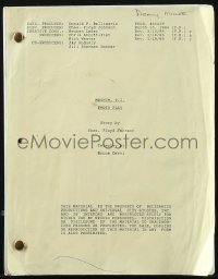 9s0135 MAGNUM, P.I. TV revised draft script March 10, 1986, Denny Miller's personal copy!