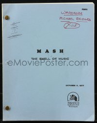 9s0140 MASH TV revised final draft script Oct 11, 1977 screenplay by Jim Fritzell & Everett Greenbaum