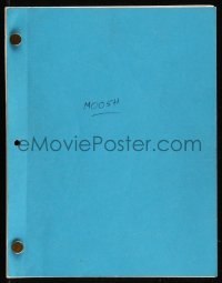 9s0151 MOOSH script 1982 unproduced screenplay by Walter Newman!