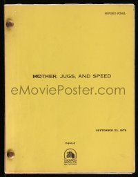 9s0154 MOTHER, JUGS & SPEED revised final draft script Sep 22, 1975, screenplay by Tom Mankiewicz!
