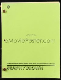 9s0262 MURPHY BROWN 6 final draft TV scripts 1991-93 Peterman, Dontzig, King, Siamis, English, Tolan