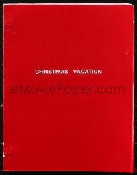 9s0159 NATIONAL LAMPOON'S CHRISTMAS VACATION revised draft script April 14, 1989, by John Hughes!