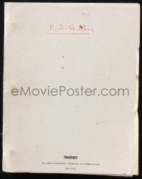 9s0166 PEGGY SUE GOT MARRIED revised draft script Aug 1984 signed by production designer Tavoularis!