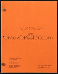 9s0259 POLICE WOMAN group of 4 final draft TV scripts 1975-1977 by Gfeller, King, Pearlberg & Hodge!