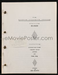 9s0176 RALEIGH CIGARETTE PROGRAM radio script 1940s screenplay by Gene Burdette, Red Skelton!