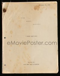 9s0178 REAL McCOYS TV revised draft script February 24, 1960, screenplay by Paul West & Iz Elinson!