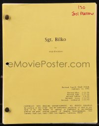 9s0196 SGT. BILKO revised fourth draft polish script February 21, 1995, screenplay by Andy Breckman!