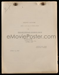 9s0199 SHERLOCK HOLMES & THE SECRET WEAPON dialogue continuity script 1942 by Love, Darling & Hartman