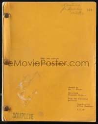 9s0204 SOME CAME RUNNING script July 21, 1958, Denny Miller's personal copy!