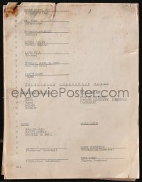 9s0207 SPACE PATROL TV script April 1, 1952, screenplay by Maury Hill, beyond rare!