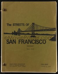 9s0214 STREETS OF SAN FRANCISCO TV revised final draft script Oct 9, 1973 Denny Miller's personal copy!