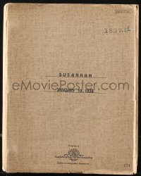 9s0217 SUSANNAH OF THE MOUNTIES revised shooting final draft script Jan 19, 1939, by Ellis & Logan!