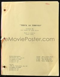 9s0224 THICK AS THIEVES revised draft script Mar 25, 1998, Allan Apone's personal copy w/photos!