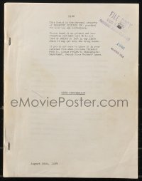 9s0228 TRUE CONFESSION script August 28, 1937, screenplay by Claude Binyon!
