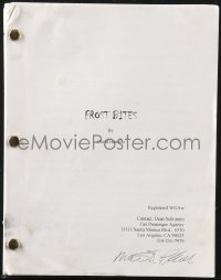 9s0263 WALTER PHELAN signed copy script 2000s for the never produced movie Frost Bites!