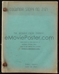 9s0243 WOMAN FROM TANGIER final draft script July 28, 1947, screenplay by Irwin R. Franklyn