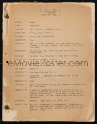 9s0247 WUTHERING HEIGHTS continuity & dialogue script 1939 by Hecht & MacArthur, only for reel one!