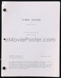 9s0249 X-MEN: FIRST CLASS script October 8, 2007, screenplay by Sheldon Turner & David S. Goyer